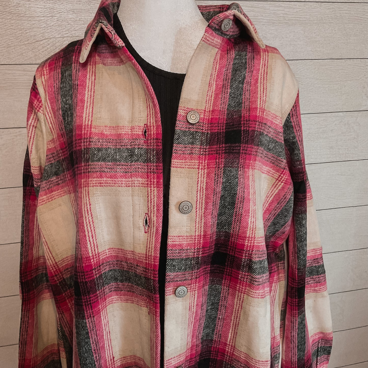 Pretty In Pink Plaid Shacket