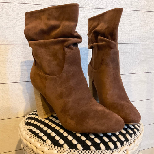 Cocoa Slouch Heel Ankle Boots