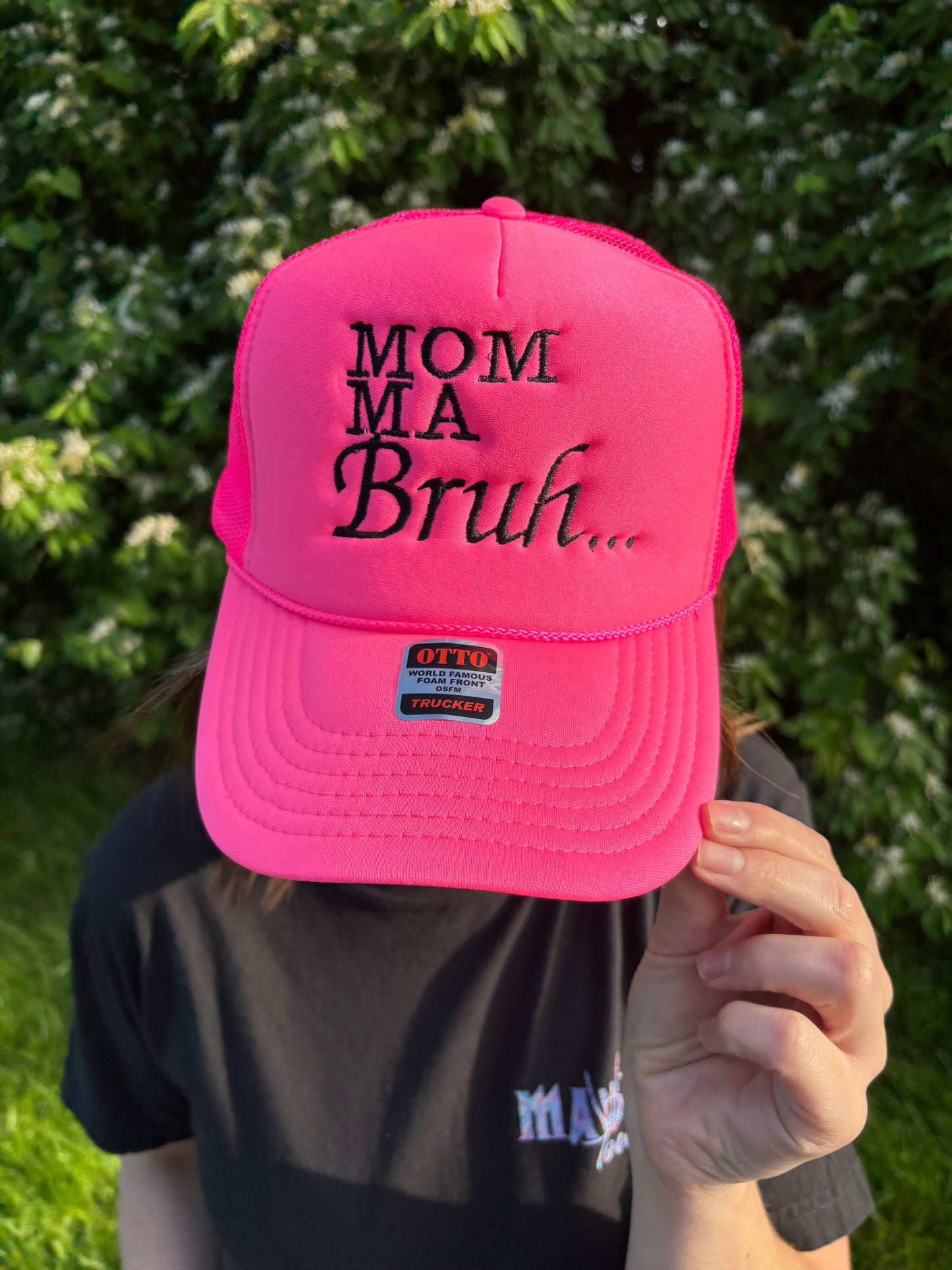 Mom Ma Bruhh embroidered Trucker Hat