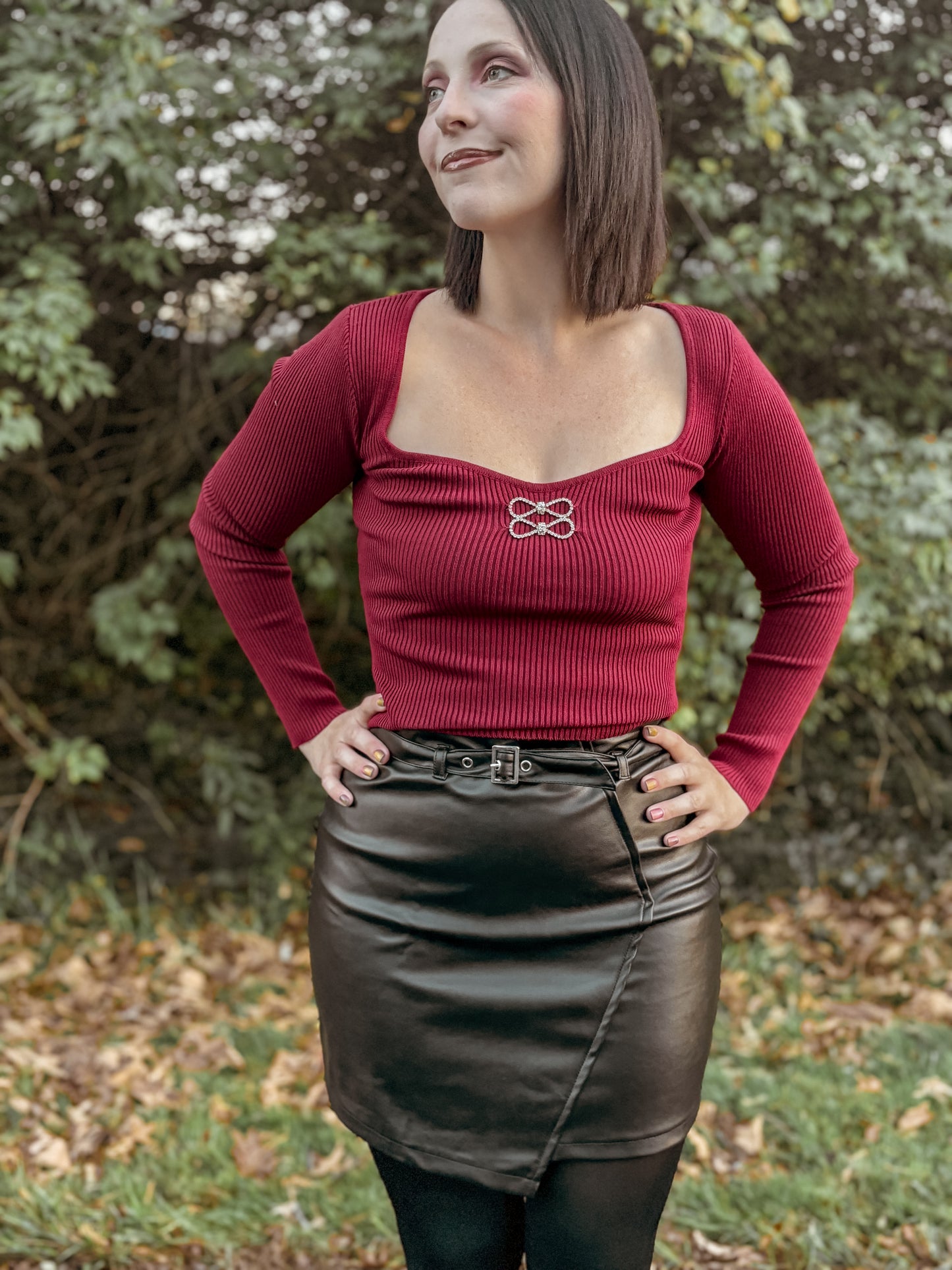 Phoebe Faux Leather Mini Skirt