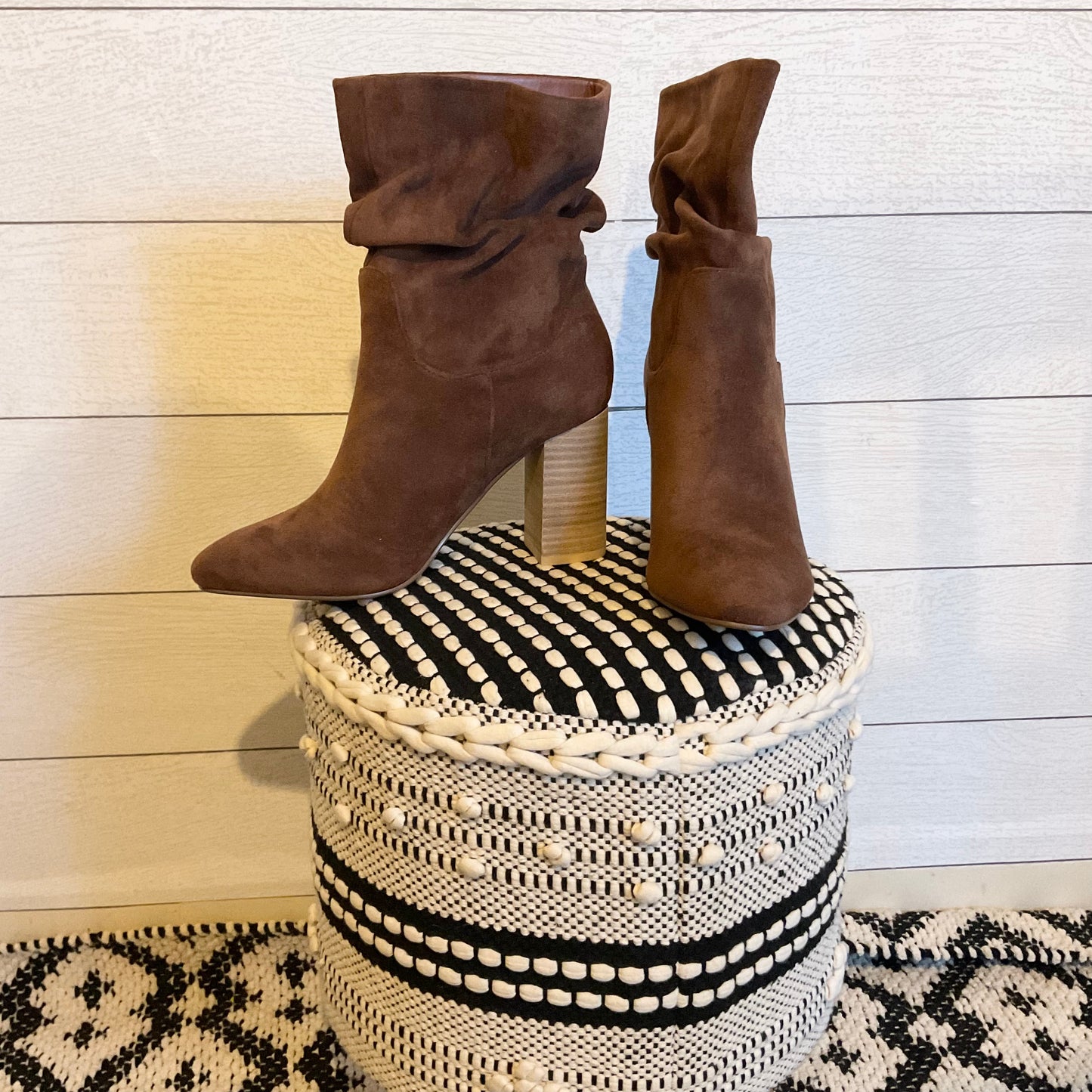 Cocoa Slouch Heel Ankle Boots