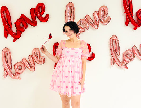 Sweet Confections Heart Printed Dress