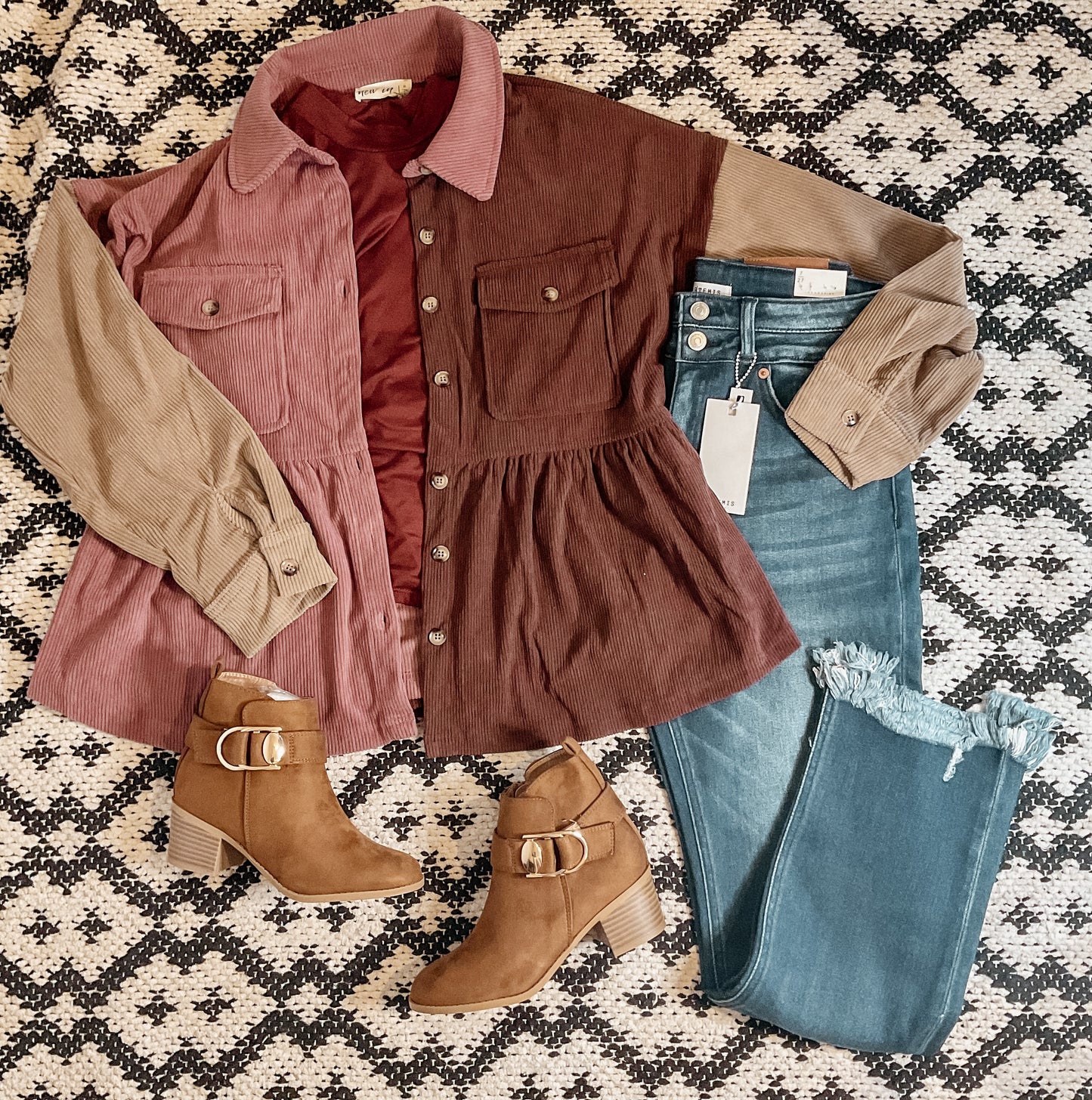 Babydoll Corduroy Shacket