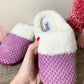 Raspberry Cozy Slippers