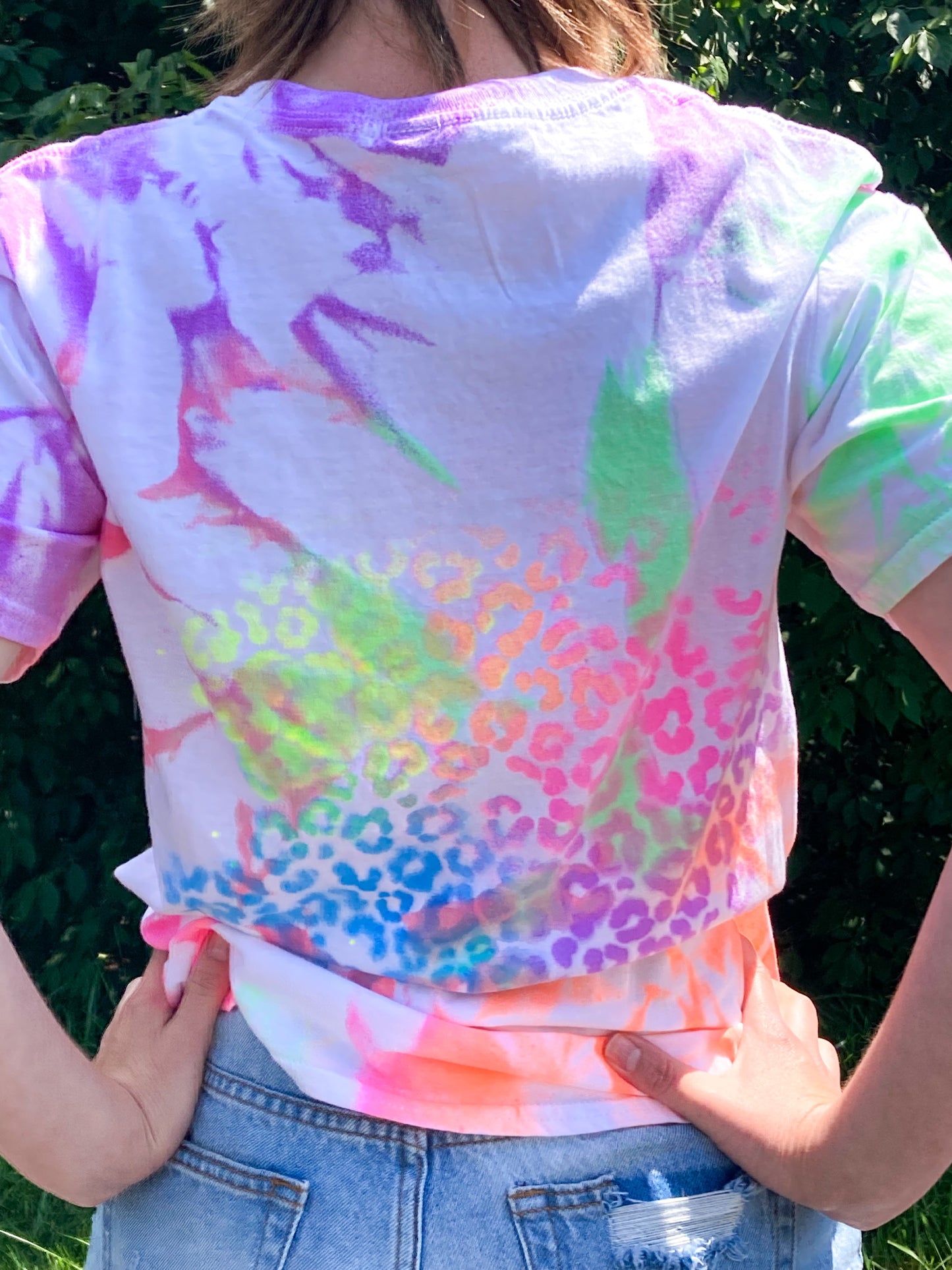 Neon Animal Print MAMA Tee