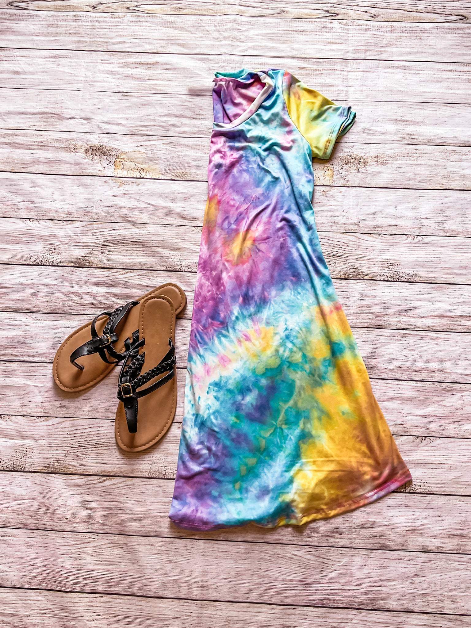 Tie Dye Swing Dress-Acting Pro-