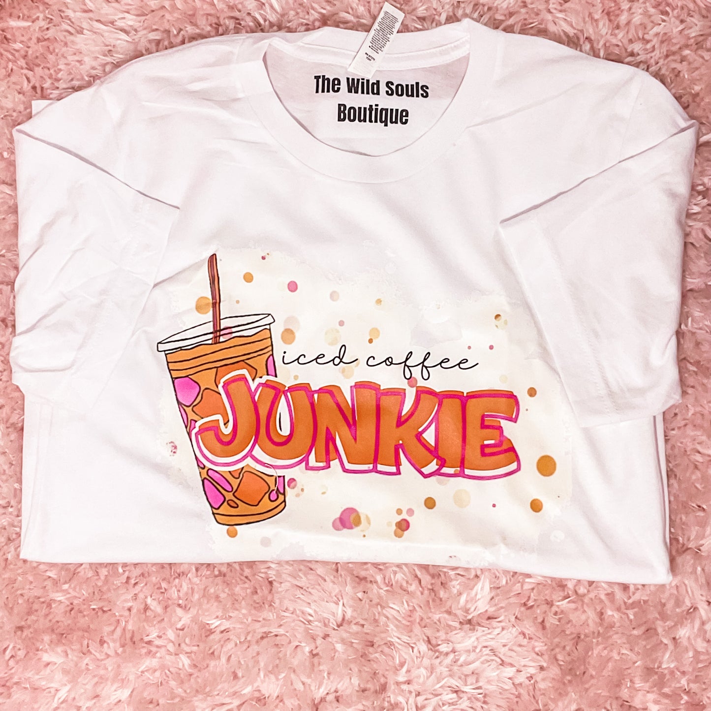 Iced Coffee Junkie Graphic Tee