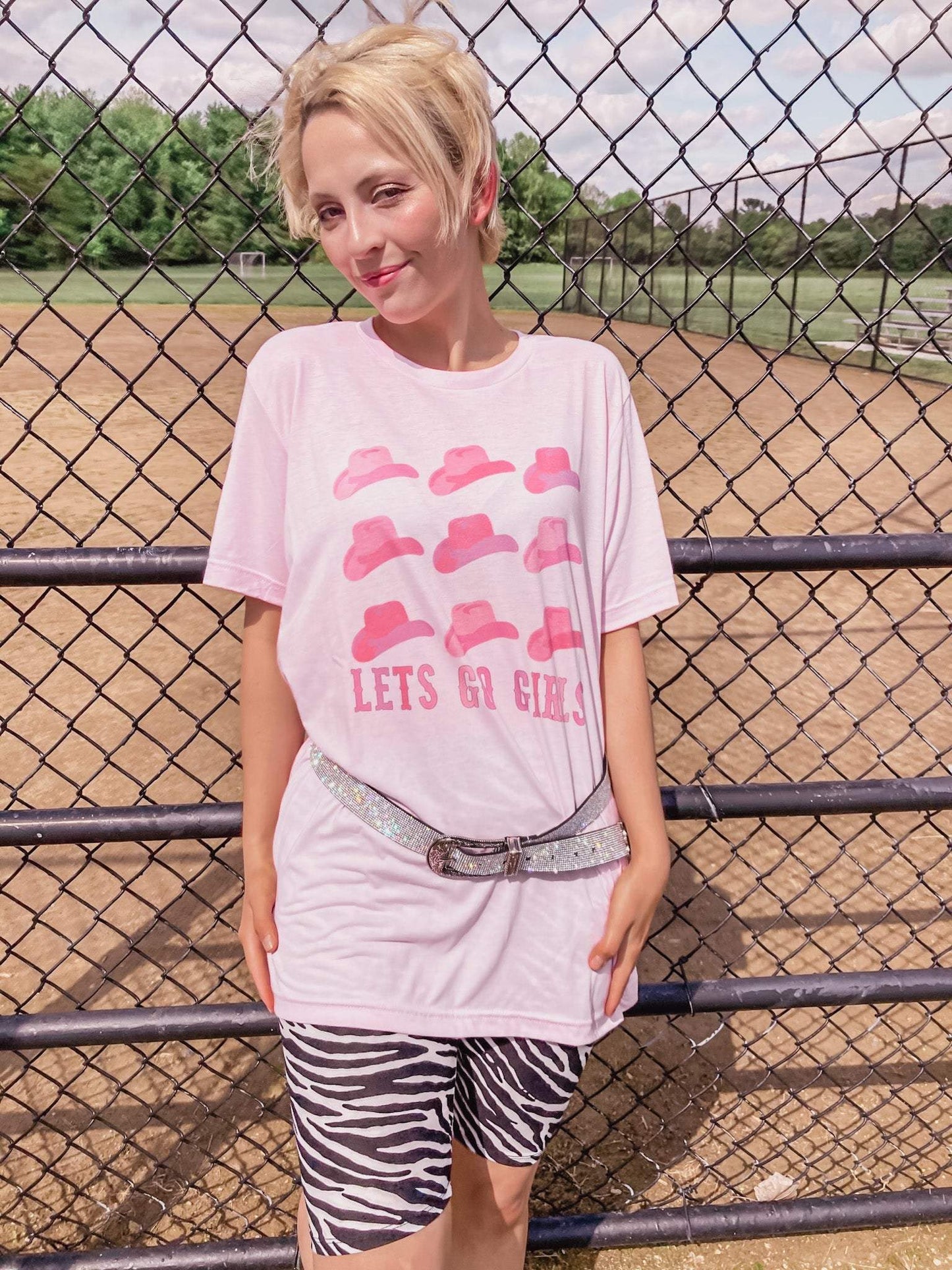 “LETS GO GIRLS “ Graphic Tee-Dash Forward WS-