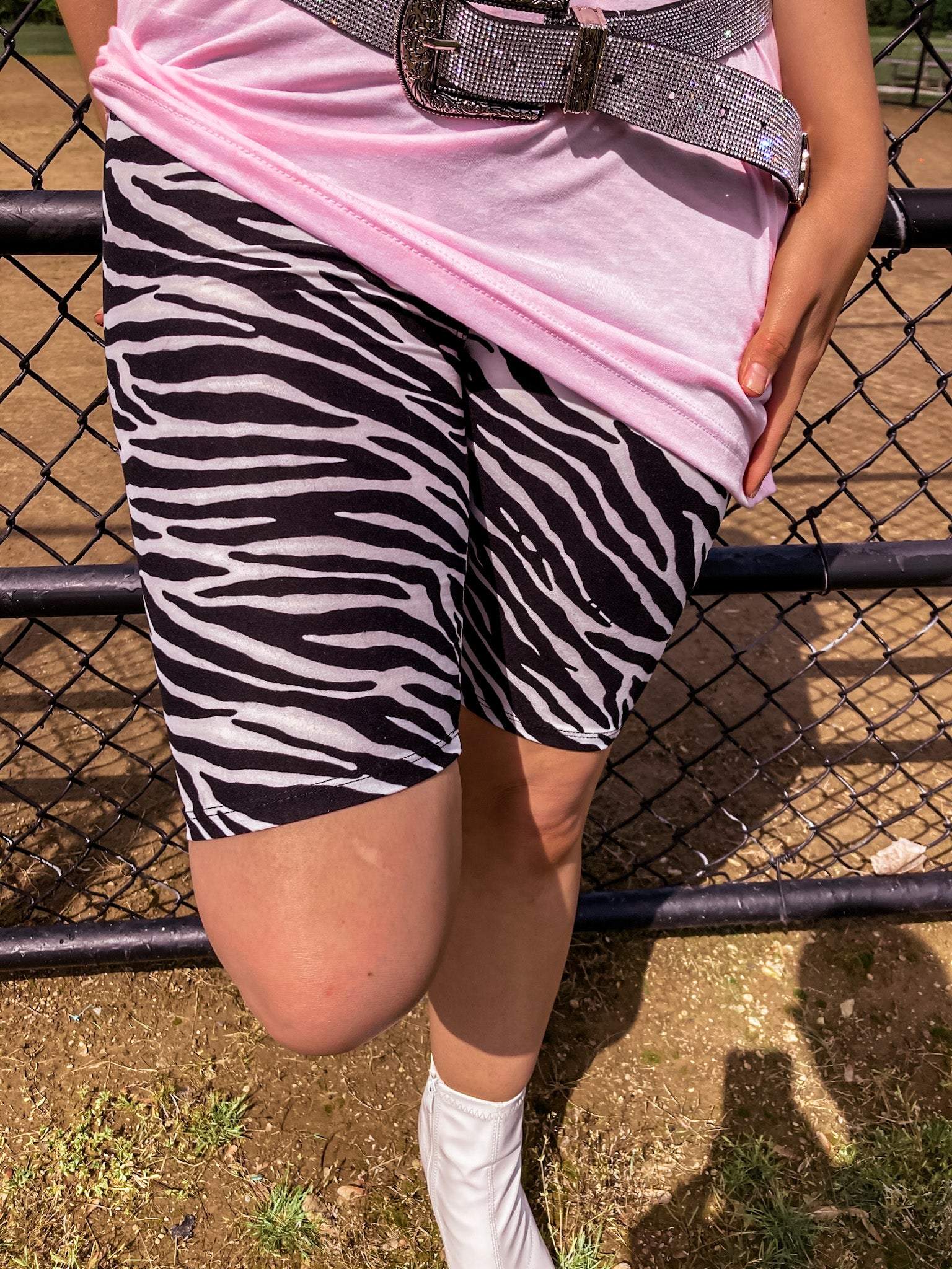 Zebra Biker Shorts-My Closet-