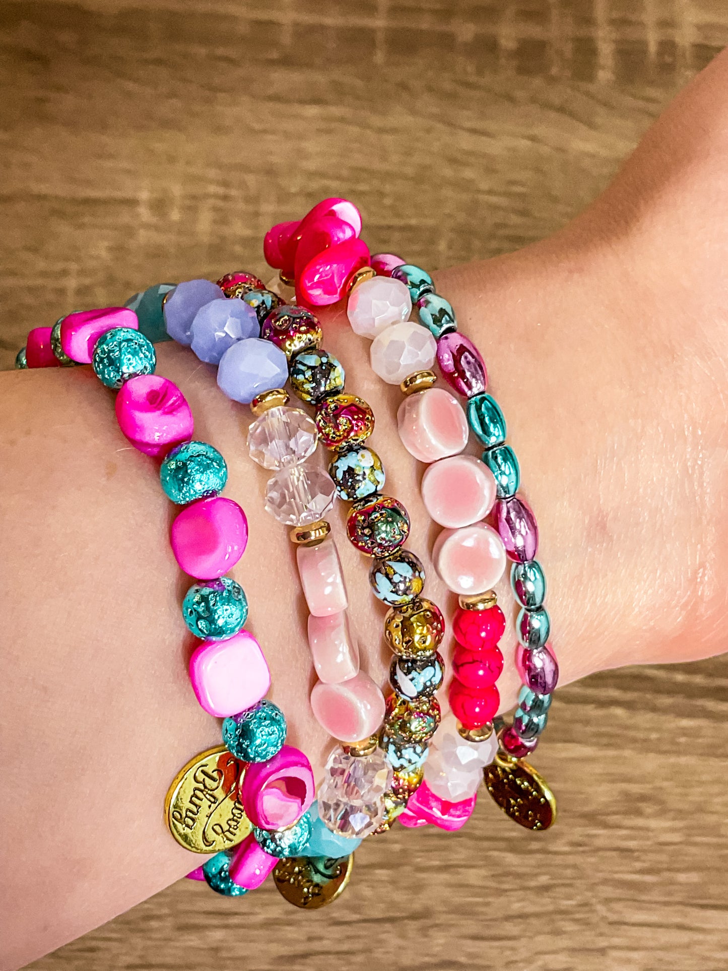 Cotton Candy Dreams Bracelet Stack(5PC Set)