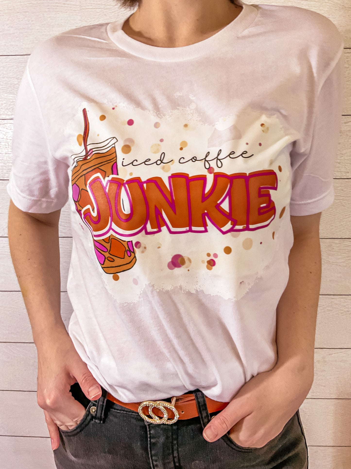 Iced Coffee Junkie Graphic Tee