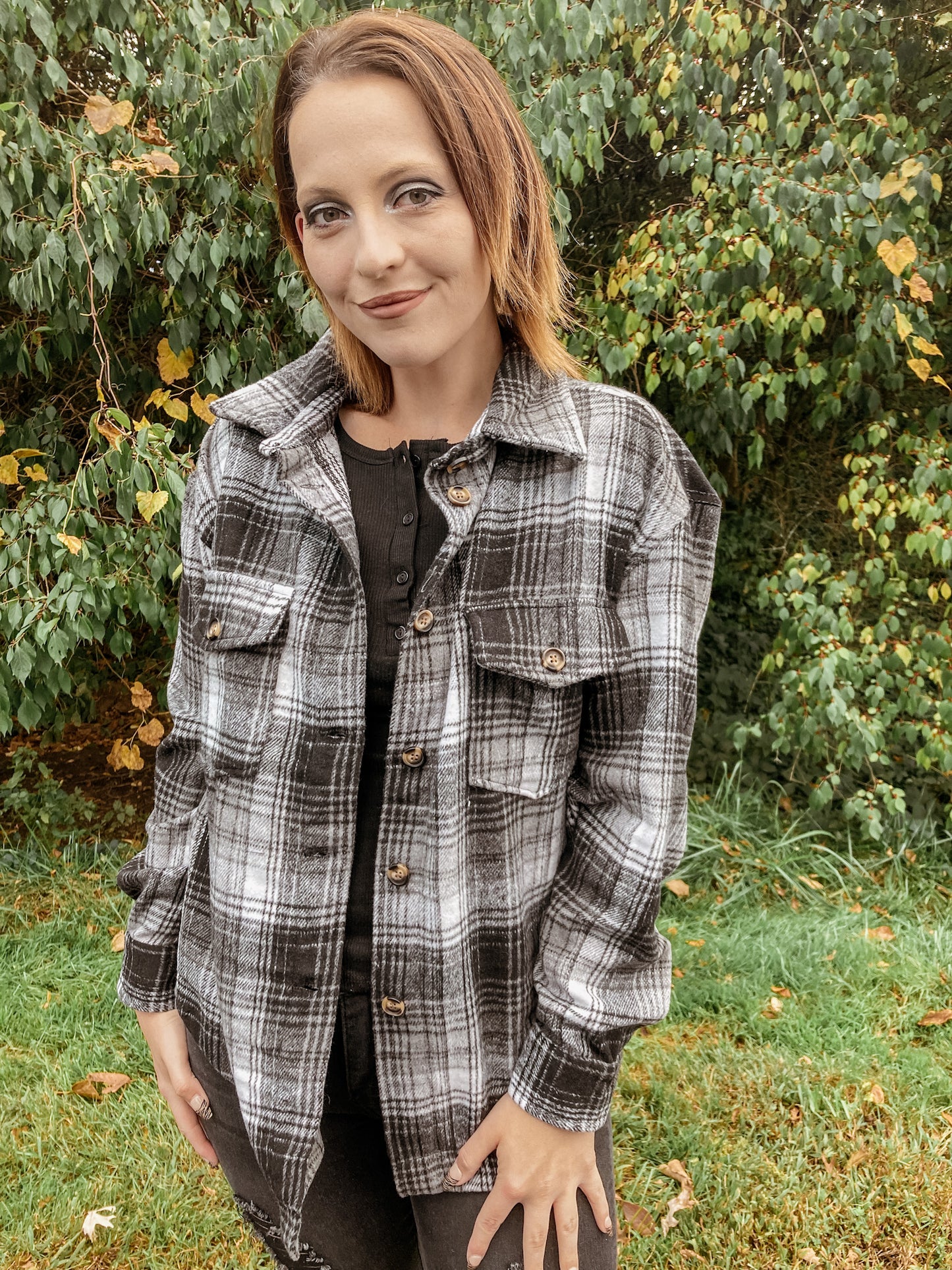 Shaded Plaid Shacket