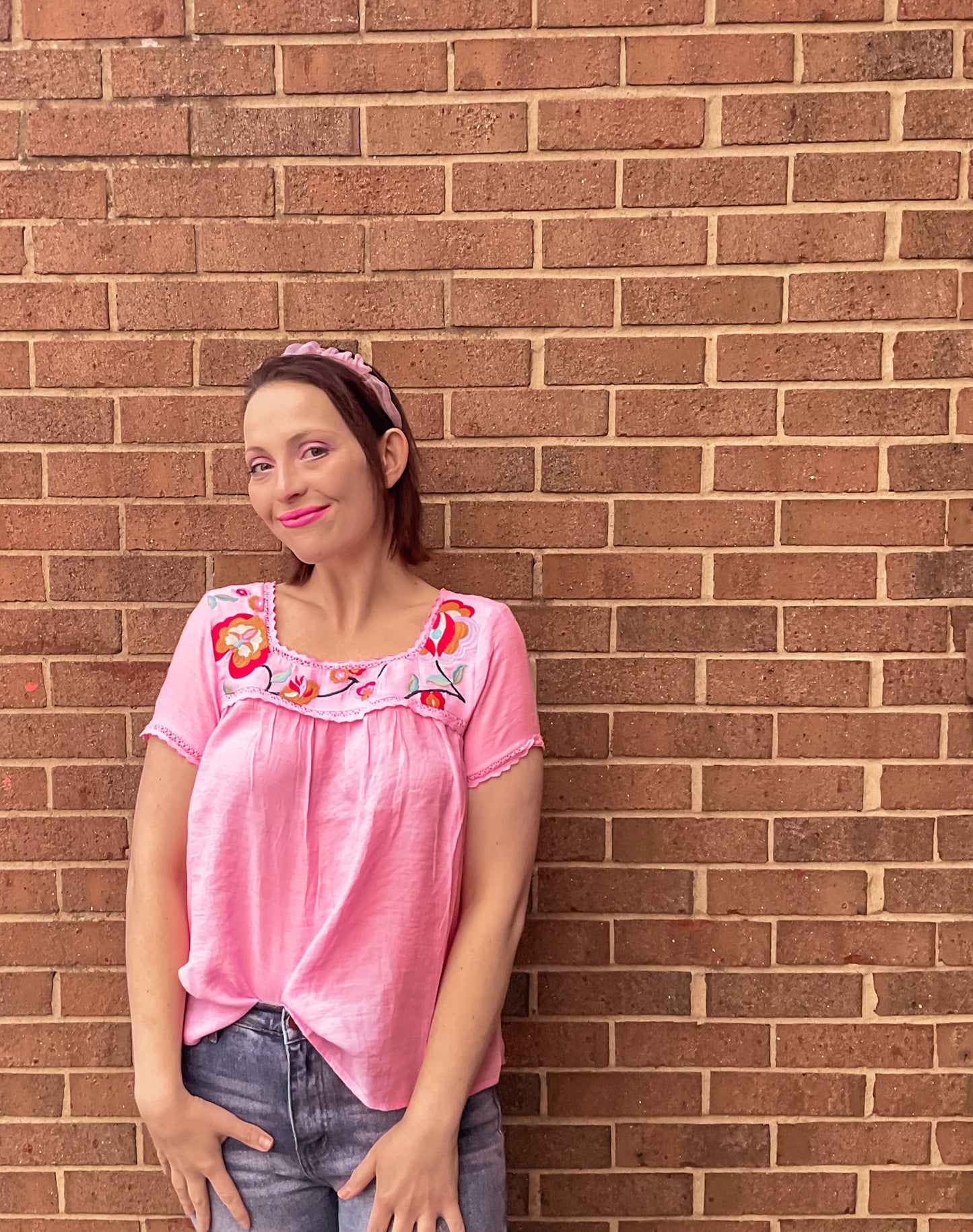 Floral Embroidered Top