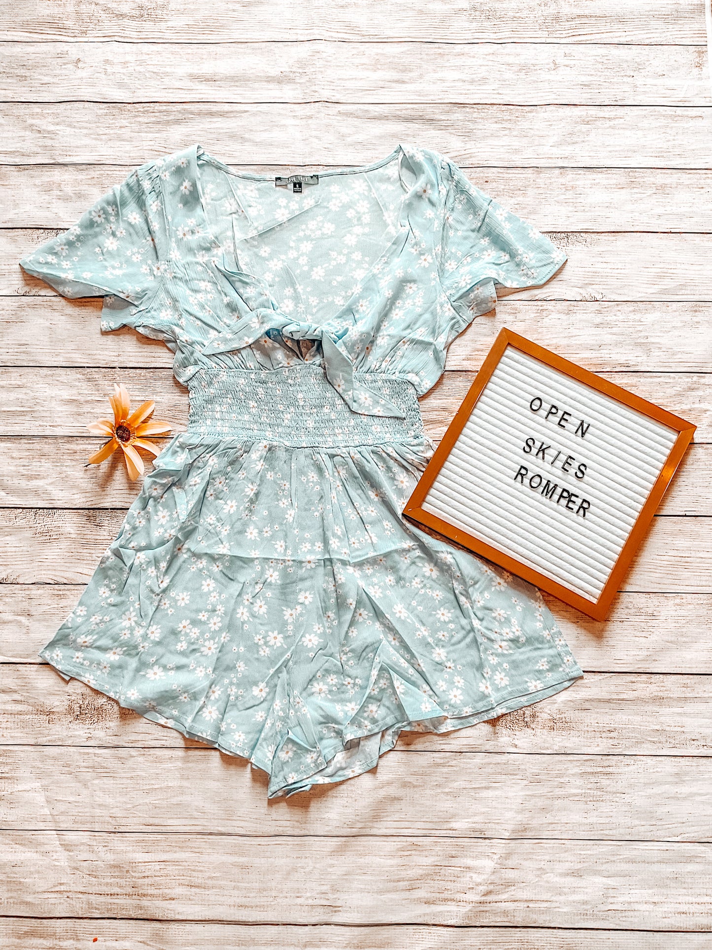 Open Skies Floral Romper