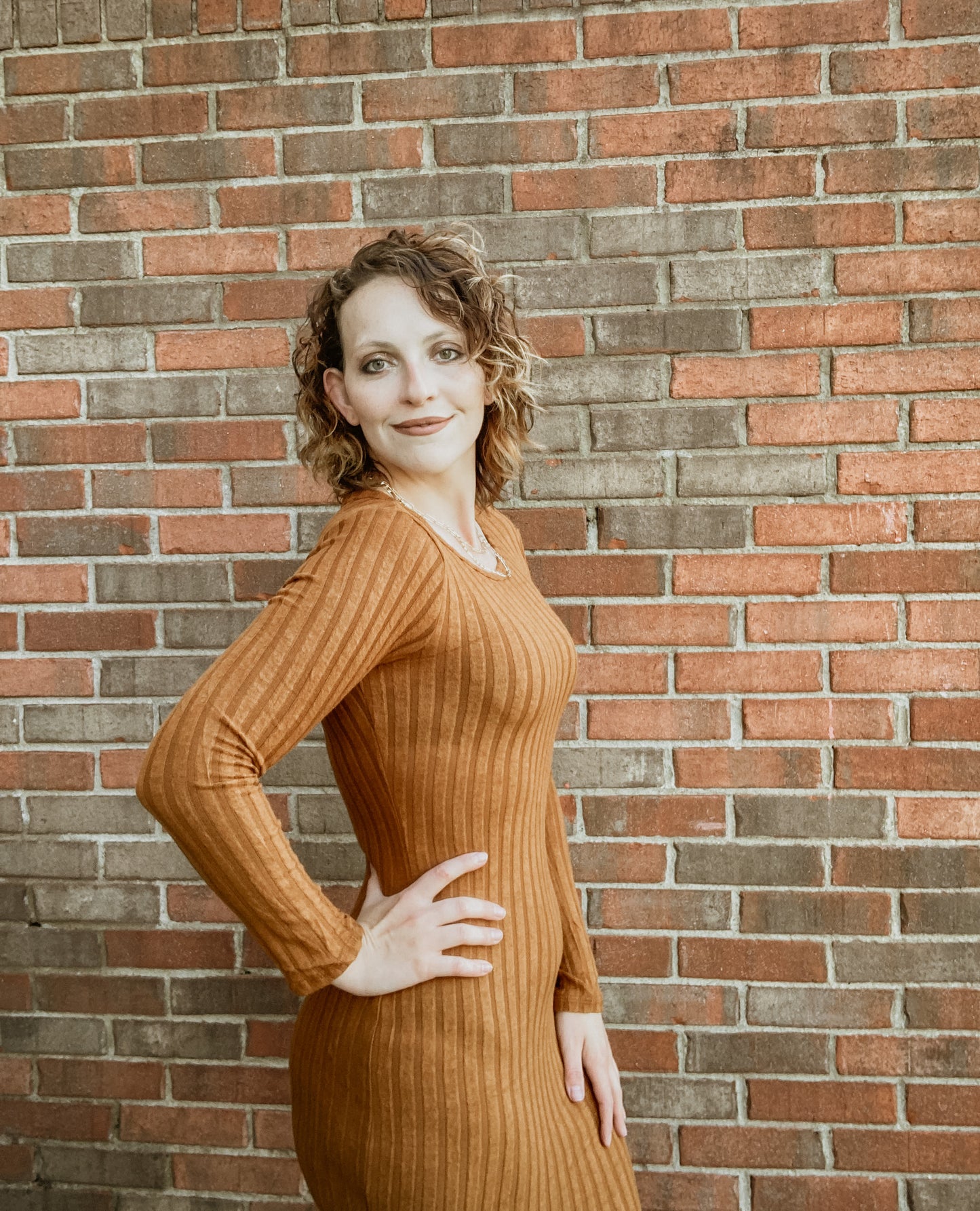 Pumpkin Spice Mini Dress