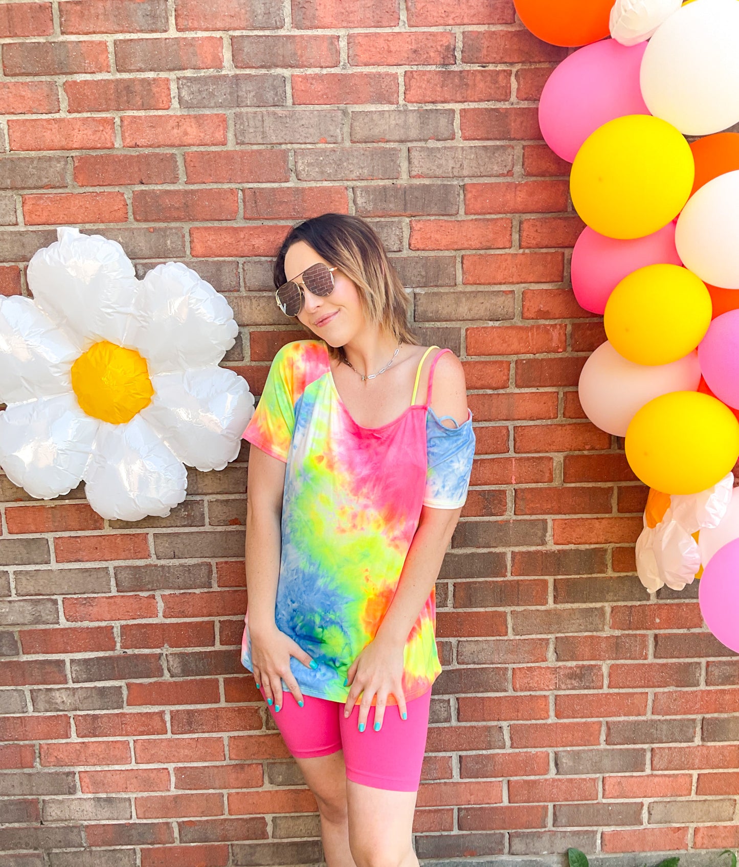 Off The Shoulder Tie Dye Top