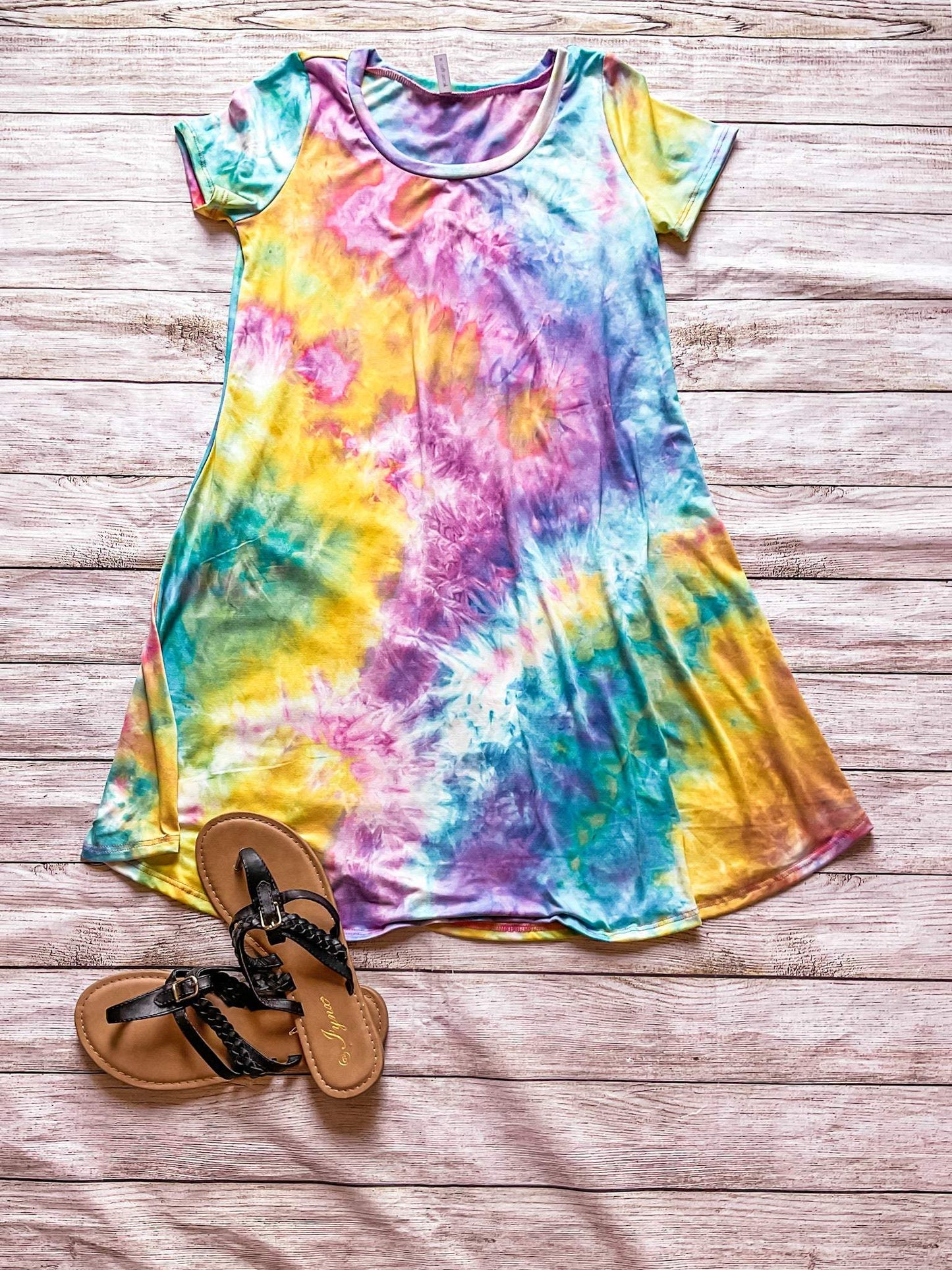 Tie Dye Swing Dress-Acting Pro-