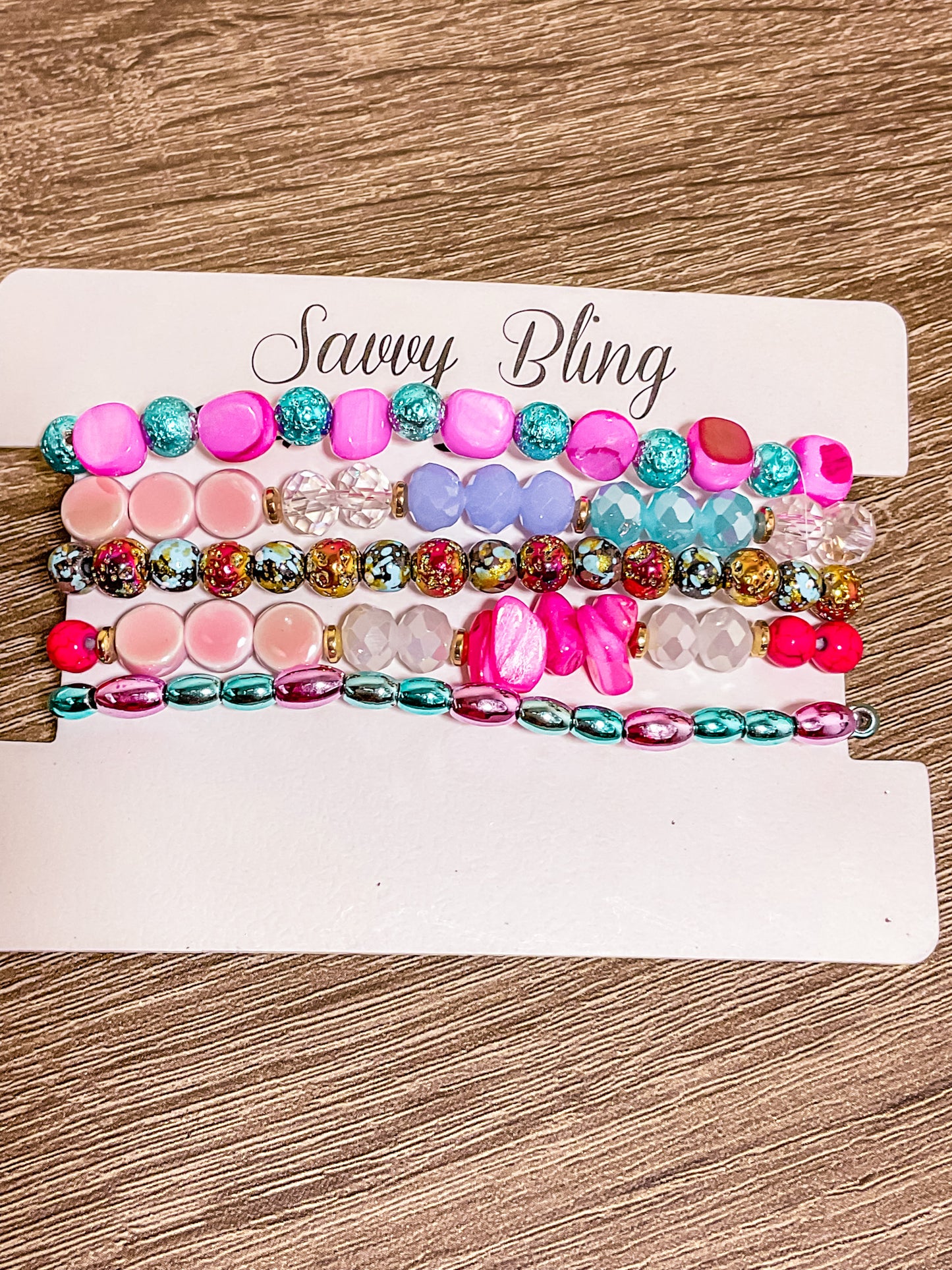 Cotton Candy Dreams Bracelet Stack(5PC Set)