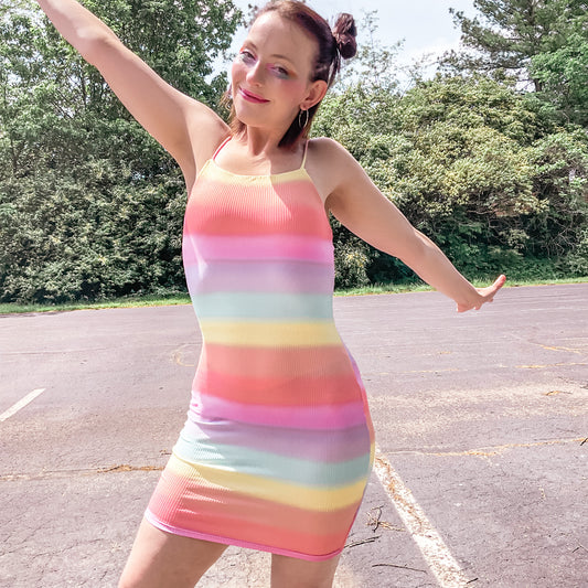 Pastel Rainbow Dress