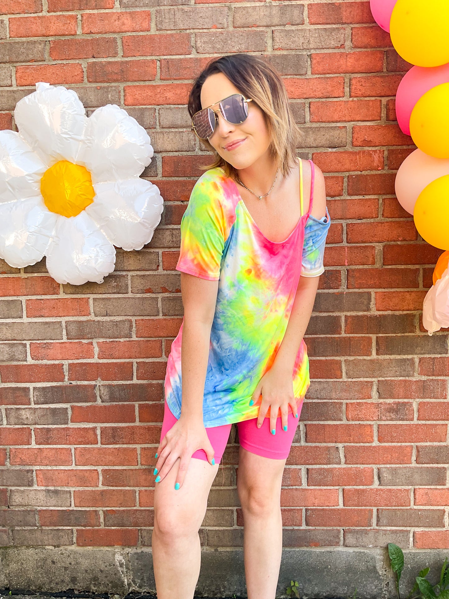 Off The Shoulder Tie Dye Top