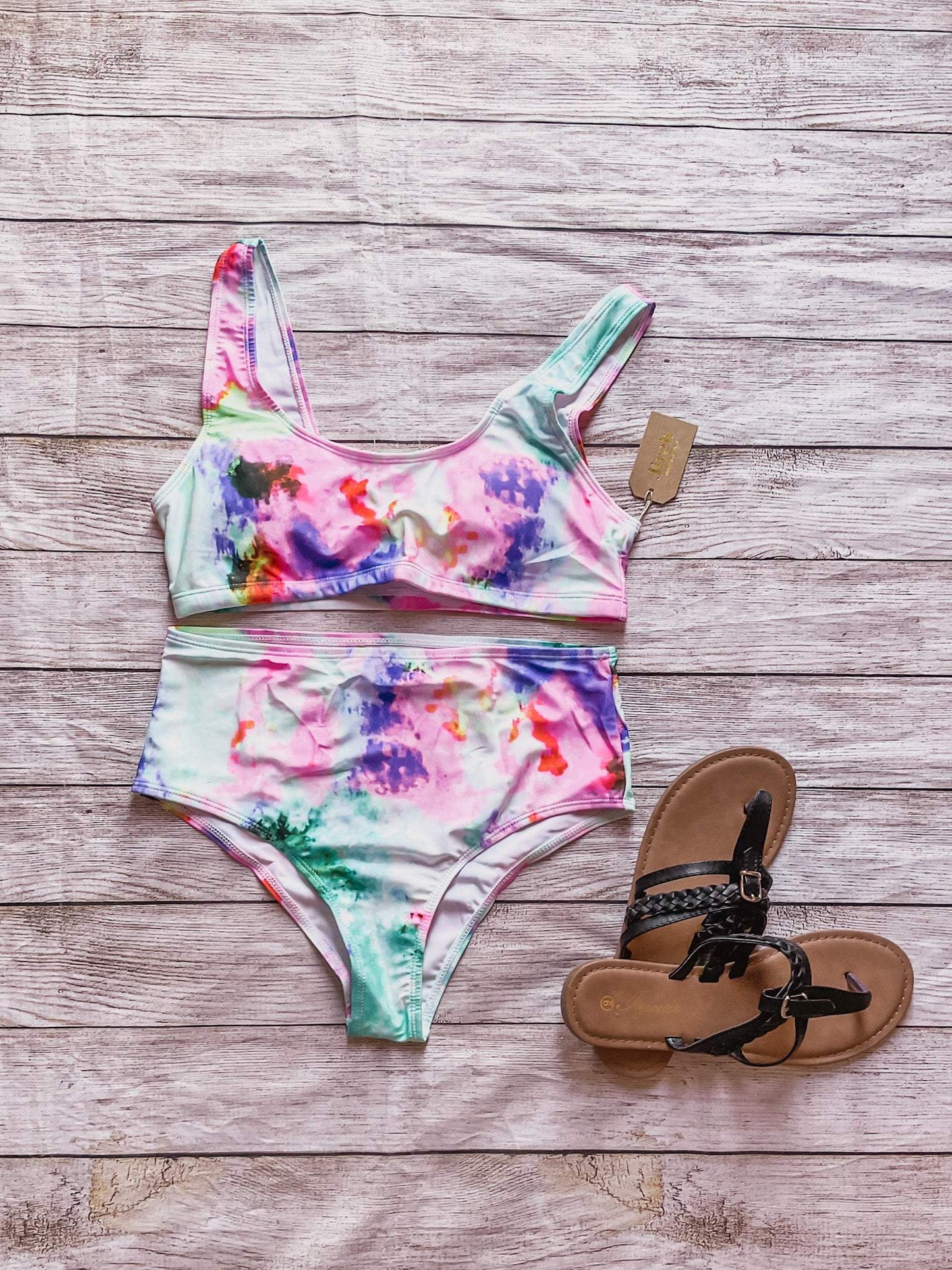 Rainbow Tie Dye 2 Piece Set-Jireh-