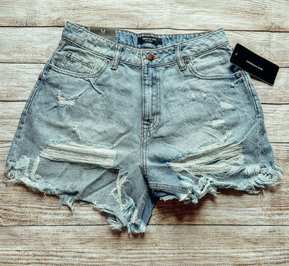 High Waisted Denim Shorts