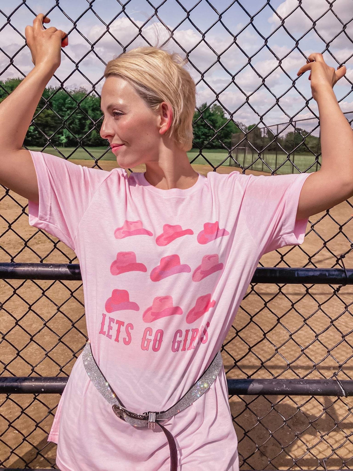 “LETS GO GIRLS “ Graphic Tee-Dash Forward WS-