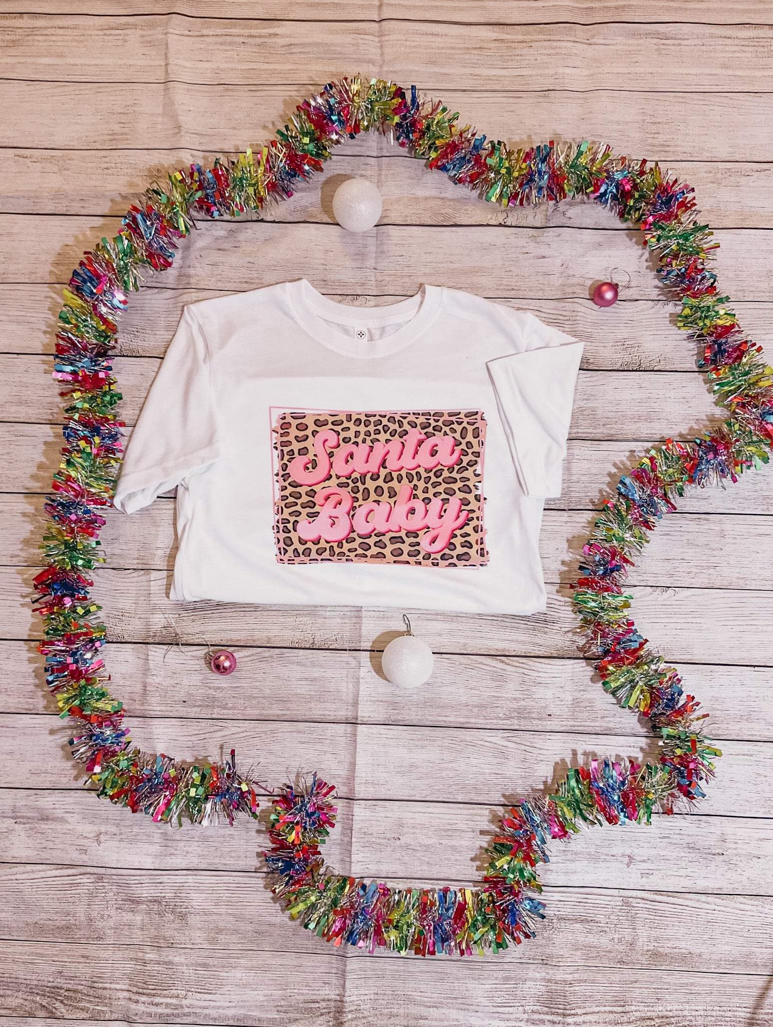 Santa Baby Graphic Tee-Emysclosetllc-