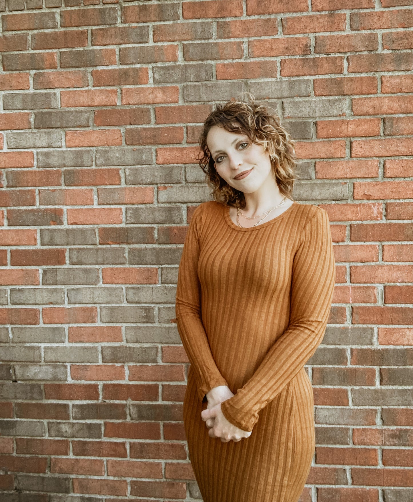 Pumpkin Spice Mini Dress